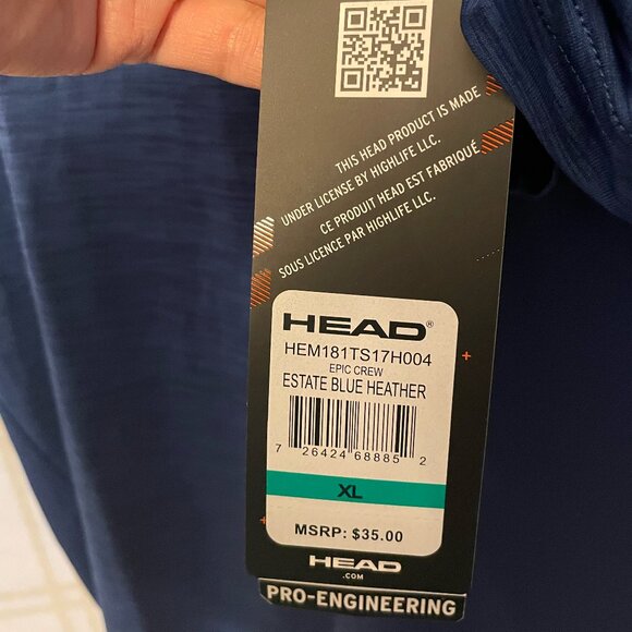 Head Men's Epic Crew Athletic Shirt - Picture 3 of 5